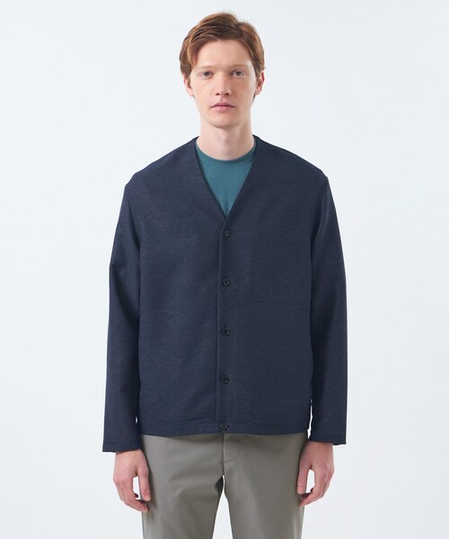 MACKINTOSH PHILOSOPHY(マッキントッシュ フィロソフィー)の「テーラードジャージー ノーカラージャケット ウール混起毛カラミ(ノーカラージャケット・メンズ・ダークブラウン/チャコールグレー/ダークネイビー・38/40)」の6枚目の写真