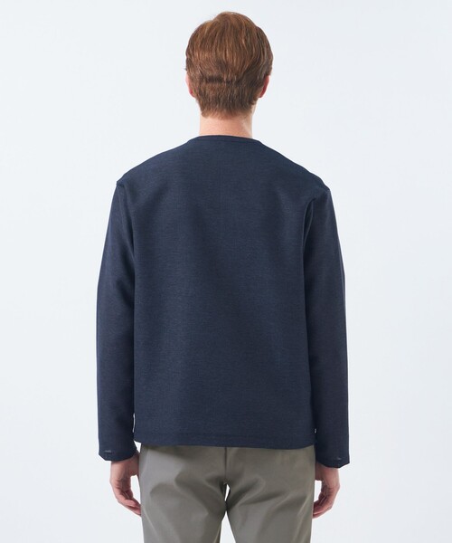 MACKINTOSH PHILOSOPHY(マッキントッシュ フィロソフィー)の「テーラードジャージー ノーカラージャケット ウール混起毛カラミ(ノーカラージャケット・メンズ・ダークブラウン/チャコールグレー/ダークネイビー・38/40)」の8枚目の写真