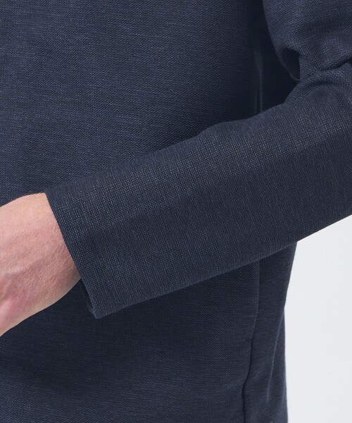 MACKINTOSH PHILOSOPHY(マッキントッシュ フィロソフィー)の「テーラードジャージー ノーカラージャケット ウール混起毛カラミ(ノーカラージャケット・メンズ・ダークブラウン/チャコールグレー/ダークネイビー・38/40)」の9枚目の写真
