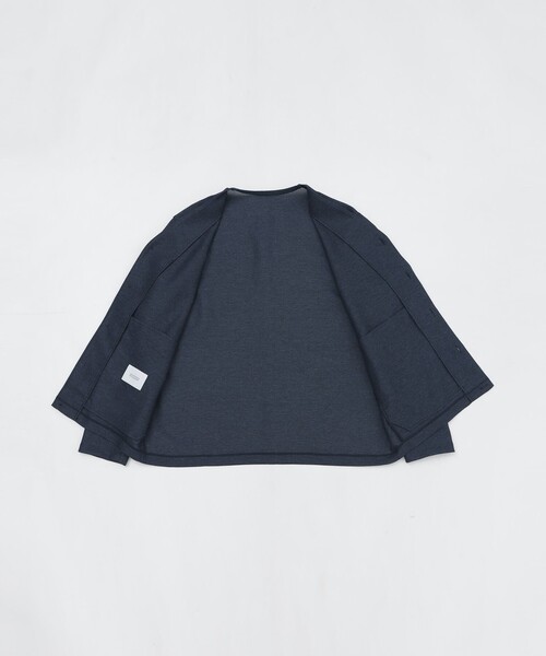MACKINTOSH PHILOSOPHY(マッキントッシュ フィロソフィー)の「テーラードジャージー ノーカラージャケット ウール混起毛カラミ(ノーカラージャケット・メンズ・ダークブラウン/チャコールグレー/ダークネイビー・38/40)」の11枚目の写真