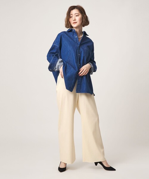 conte(コンテ)の「<conte>ストレート イージーパンツ(その他パンツ・レディース・ホワイト/ベージュ・36/38)」の15枚目の写真