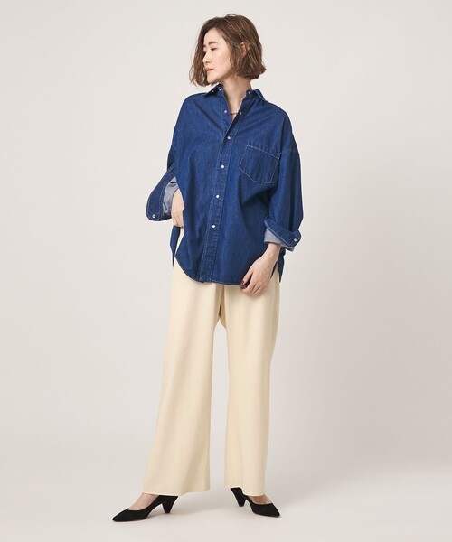 conte(コンテ)の「<conte>ストレート イージーパンツ(その他パンツ・レディース・ホワイト/ベージュ・36/38)」の16枚目の写真