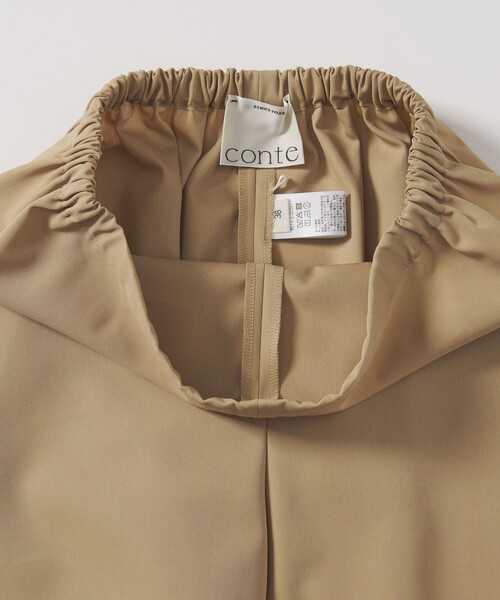 conte(コンテ)の「<conte>ストレート イージーパンツ(その他パンツ・レディース・ホワイト/ベージュ・36/38)」の4枚目の写真