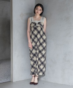 セール】ノットカシュクールチェックワンピース 【夏服】（ワンピース