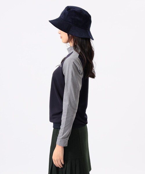 BEAMS GOLF（ビームスゴルフ）の「ORANGE LABEL / 切替 ストレッチ モックネック ロングスリーブシャツ（Tシャツ/カットソー・レディース・ネイビー/グリーン/ブラック・LARGE/SMALL/MEDIUM）」の19枚目の写真
