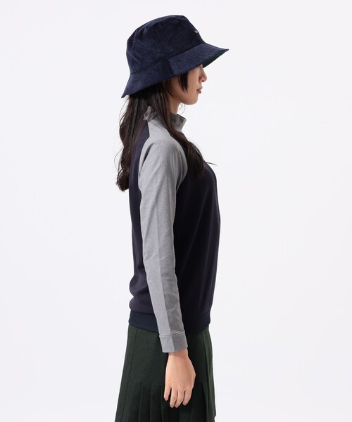 BEAMS GOLF（ビームスゴルフ）の「ORANGE LABEL / 切替 ストレッチ モックネック ロングスリーブシャツ（Tシャツ/カットソー・レディース・ネイビー/グリーン/ブラック・LARGE/SMALL/MEDIUM）」の20枚目の写真