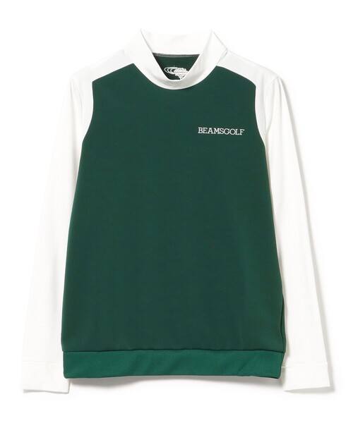 BEAMS GOLF（ビームスゴルフ）の「ORANGE LABEL / 切替 ストレッチ モックネック ロングスリーブシャツ（Tシャツ/カットソー・レディース・ネイビー/グリーン/ブラック・LARGE/SMALL/MEDIUM）」の8枚目の写真