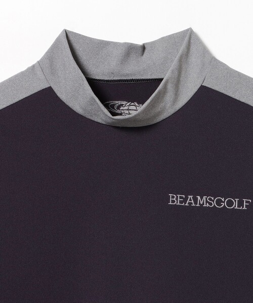BEAMS GOLF（ビームスゴルフ）の「ORANGE LABEL / 切替 ストレッチ モックネック ロングスリーブシャツ（Tシャツ/カットソー・レディース・ネイビー/グリーン/ブラック・LARGE/SMALL/MEDIUM）」の12枚目の写真