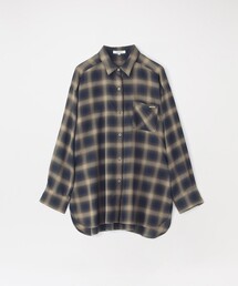 シアービエラ オンブレチェックシャツ