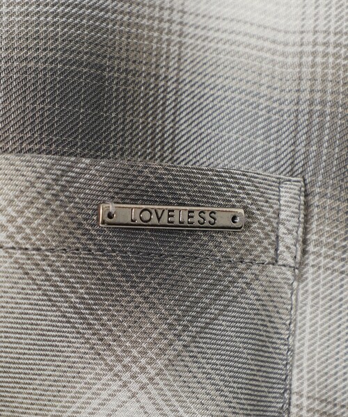 LOVELESS(ラブレス)の「シアービエラ オンブレチェックシャツ(シャツ/ブラウス・レディース・ネイビー/グレー・36)」の15枚目の写真