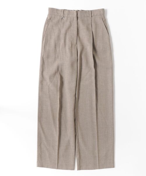 CLANE（クラネ）の「2WAY TUCK STRAIGHT PANTS 11110-7033（チノパンツ・レディース・その他/ブラック/ブラウン・1/2）」の3枚目の写真