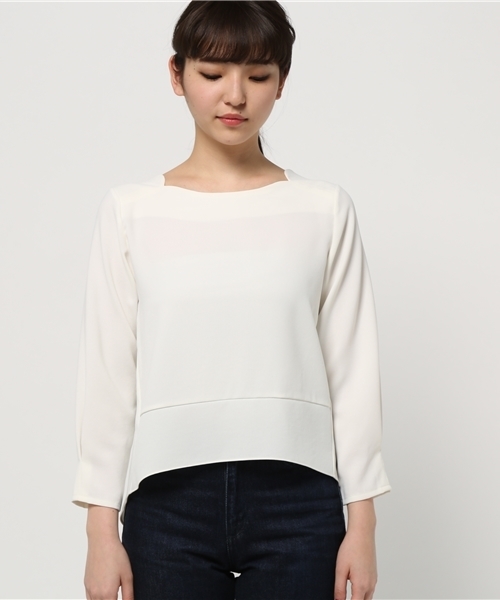 CAPRICIEUX LE'MAGE（カプリシューレマージュ）の「NLスカラップネックブラウス（シャツ/ブラウス・レディース・その他/その他1/その他2・FREE）」の4枚目の写真