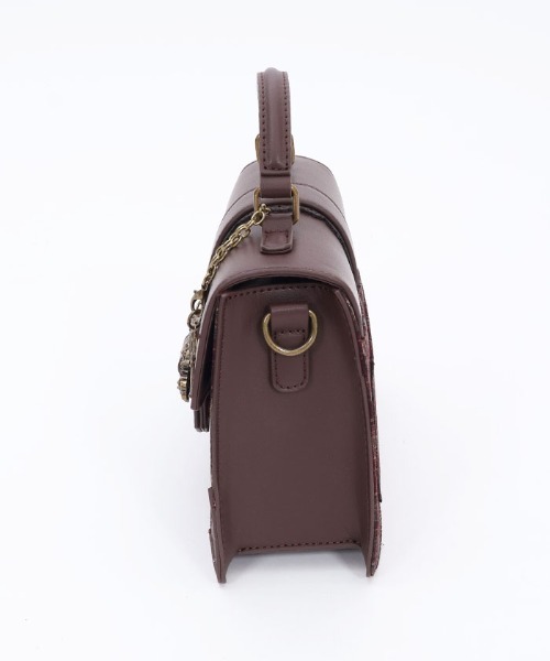 axes femme(アクシーズファム)の「配色チェック柄バッグ(ショルダーバッグ・レディース・ワイン/ベージュ/ネイビー・FREE)」の7枚目の写真
