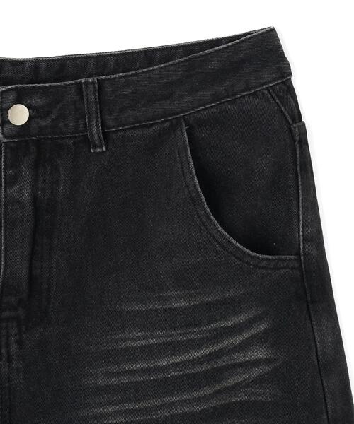 L.H.P(エルエイチピー)の「MAVYTH/メヴィス/TIERED DENIM PANTS(デニムパンツ・レディース・ブラック・M/XL/L)」の9枚目の写真