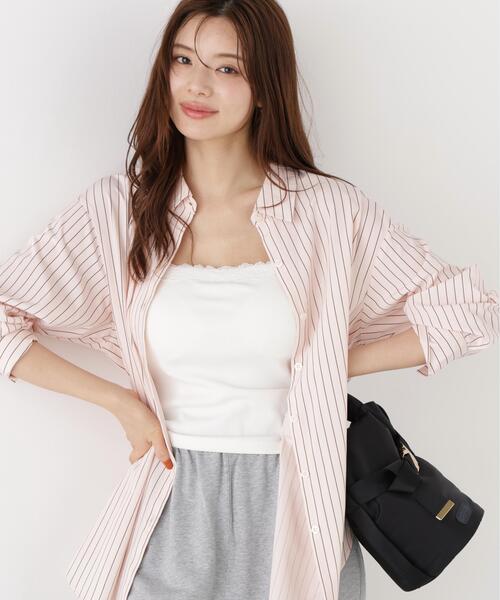 PROPORTION BODY DRESSING(プロポーションボディドレッシング)の「<a>2WAYシャツ / 1216210900(シャツ/ブラウス・レディース・ブルー/ホワイト系その他/ピンク・FREE)」の7枚目の写真