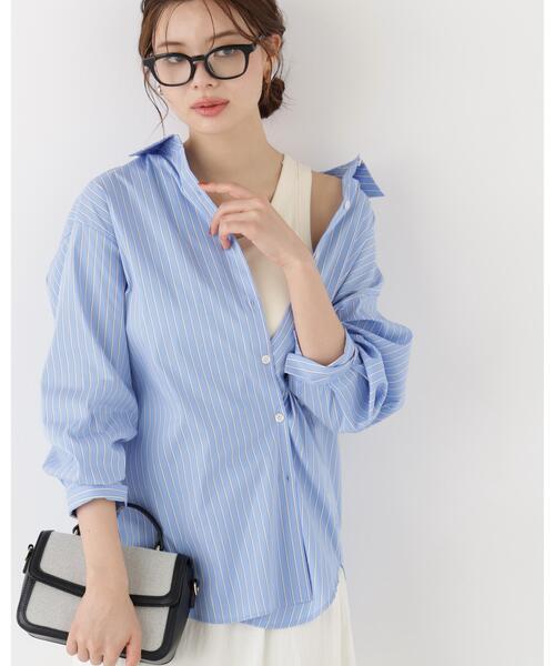 PROPORTION BODY DRESSING(プロポーションボディドレッシング)の「<a>2WAYシャツ / 1216210900(シャツ/ブラウス・レディース・ブルー/ホワイト系その他/ピンク・FREE)」の10枚目の写真