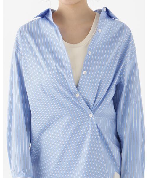 PROPORTION BODY DRESSING(プロポーションボディドレッシング)の「<a>2WAYシャツ / 1216210900(シャツ/ブラウス・レディース・ブルー/ホワイト系その他/ピンク・FREE)」の22枚目の写真