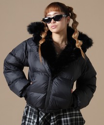 DankeSchon/ダンケシェーン/WOMEN NYLON FUR HOOD BLOUSON