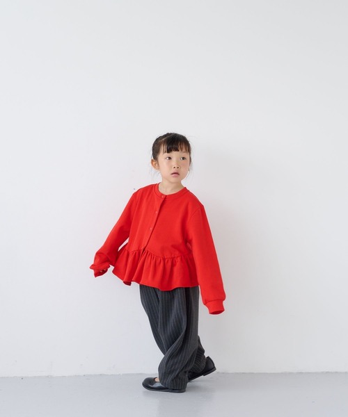 LOWRYS FARM(ローリーズファーム)の「スソフリルカットカーディガン 1042849(カーディガン/ボレロ・キッズ・ブラック/レッド・140cm/130cm/120cm/110cm/150cm)」の17枚目の写真