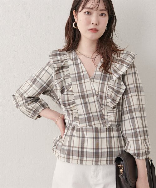 natural couture(ナチュラルクチュール)の「パフスリーブフリルブラウス(シャツ/ブラウス・レディース・その他1/その他5/その他3/その他4/その他2・FREE)」の8枚目の写真