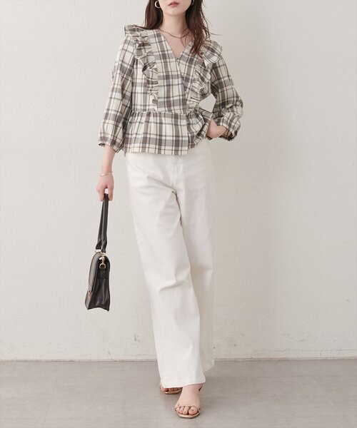 natural couture(ナチュラルクチュール)の「パフスリーブフリルブラウス(シャツ/ブラウス・レディース・その他1/その他5/その他3/その他4/その他2・FREE)」の10枚目の写真