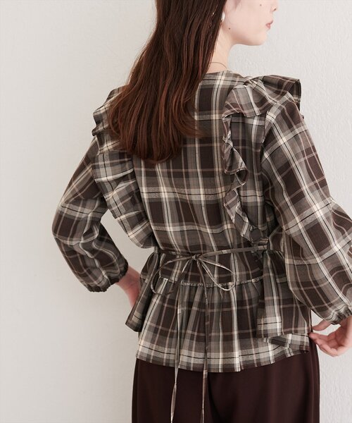 natural couture(ナチュラルクチュール)の「パフスリーブフリルブラウス(シャツ/ブラウス・レディース・その他1/その他5/その他3/その他4/その他2・FREE)」の13枚目の写真