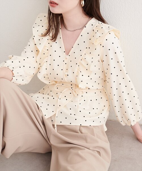 natural couture(ナチュラルクチュール)の「パフスリーブフリルブラウス(シャツ/ブラウス・レディース・その他1/その他5/その他3/その他4/その他2・FREE)」の18枚目の写真