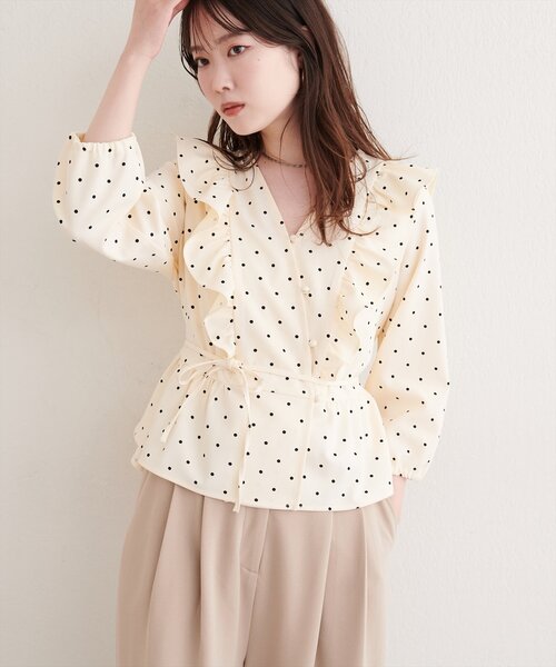 natural couture(ナチュラルクチュール)の「パフスリーブフリルブラウス(シャツ/ブラウス・レディース・その他1/その他5/その他3/その他4/その他2・FREE)」の19枚目の写真