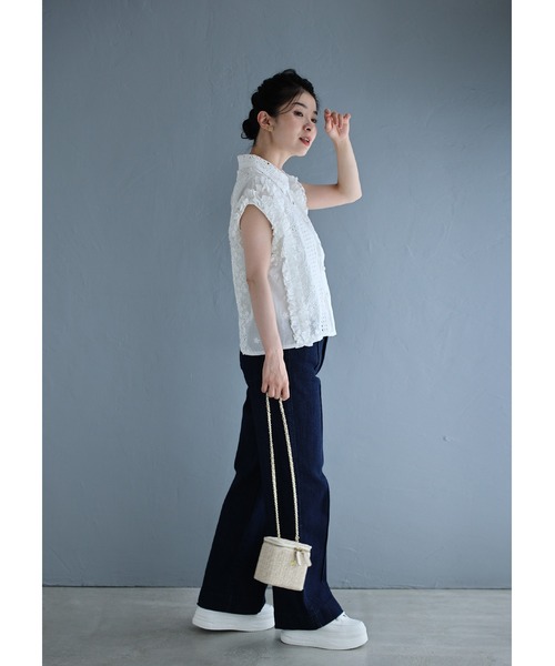 cawaii(カワイイ)の「ときめくたっぷりフリルと刺繍ブラウストップス(シャツ/ブラウス・レディース・ホワイト・FREE)」の16枚目の写真