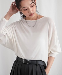 for c（フォーシー）の「コットンシアードルマントップス【サスティナブル】（Tシャツ/カットソー）」