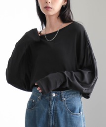 for c（フォーシー）の「コットンシアードルマントップス【サスティナブル】（Tシャツ/カットソー）」