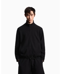 EMPORIO ARMANI | 【エンポリオ アルマーニ】ASV フルジップ スウェットシャツ リヨセル混紡ジャカードジャージー(スウェット)