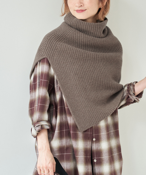 Spick & Span(スピックアンドスパン)の「《追加》ニットスヌード(その他小物・レディース・グレー/ブラウン系その他・FREE)」の2枚目の写真