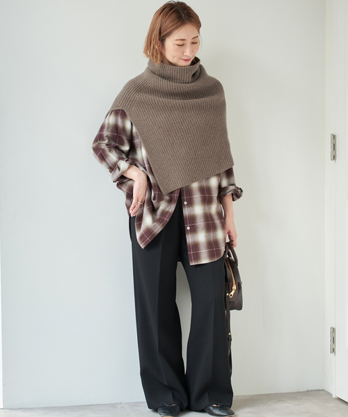 Spick & Span(スピックアンドスパン)の「《追加》ニットスヌード(その他小物・レディース・グレー/ブラウン系その他・FREE)」の18枚目の写真