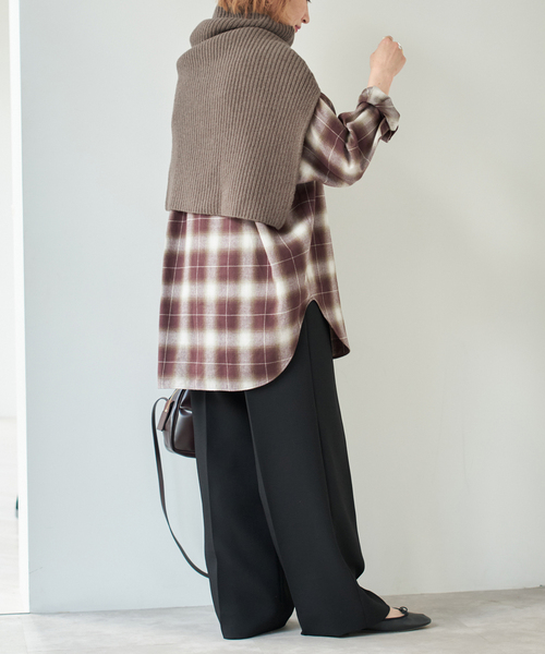 Spick & Span(スピックアンドスパン)の「《追加》ニットスヌード(その他小物・レディース・グレー/ブラウン系その他・FREE)」の6枚目の写真