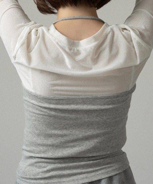 lawgy(ラウジー)の「halter neck arrange cami tops / ホルターネックアレンジキャミトップス(キャミソール・レディース・ブラウン/ヘザーグレー/ブラック・FREE)」の10枚目の写真