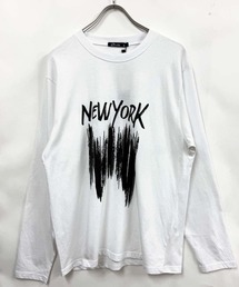 グラフィックプリント リラックスロンT 長袖Tシャツ
