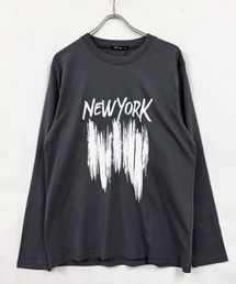 グラフィックプリント リラックスロンT 長袖Tシャツ
