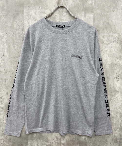 SHISKY（シスキー）の「グラフィックプリント リラックスロンT 長袖Tシャツ（Tシャツ/カットソー・メンズ・ブラック/ホワイト系その他/オートミール/ブラック系その他/杢グレー/オフホワイト/ネイビー/チャコールグレー・M/XL/L）」の14枚目の写真
