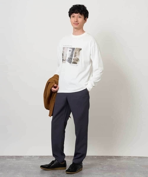 a.v.v(アーヴェヴェ)の「フォトプリントワイドシルエットカットソー(Tシャツ/カットソー・メンズ・ホワイト/ブラウン・46/48)」の15枚目の写真