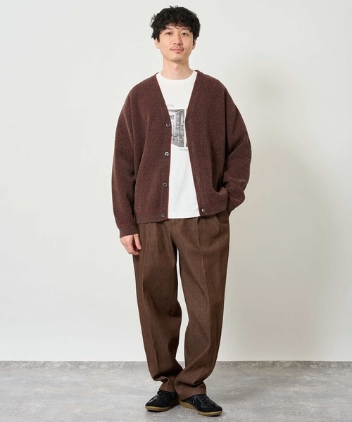 a.v.v(アーヴェヴェ)の「フォトプリントワイドシルエットカットソー(Tシャツ/カットソー・メンズ・ホワイト/ブラウン・46/48)」の17枚目の写真