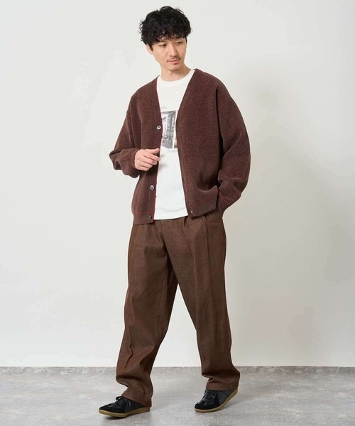 a.v.v(アーヴェヴェ)の「フォトプリントワイドシルエットカットソー(Tシャツ/カットソー・メンズ・ホワイト/ブラウン・46/48)」の18枚目の写真