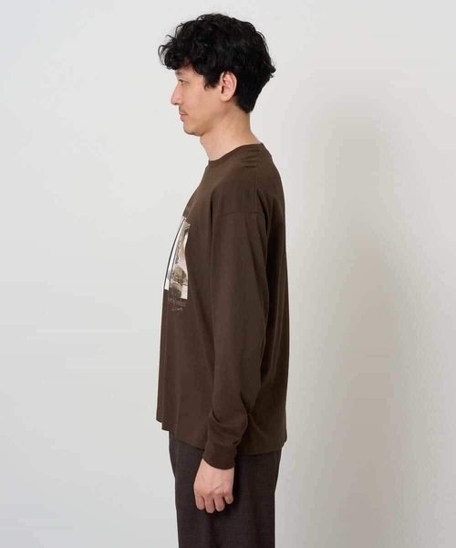 a.v.v(アーヴェヴェ)の「フォトプリントワイドシルエットカットソー(Tシャツ/カットソー・メンズ・ホワイト/ブラウン・46/48)」の8枚目の写真