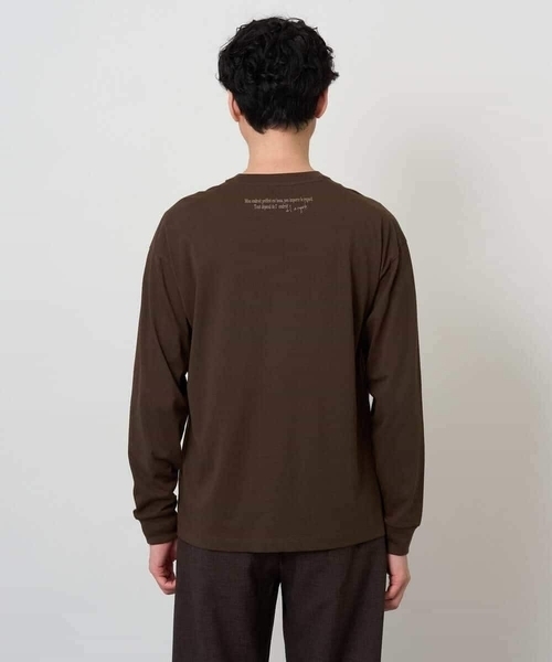 a.v.v(アーヴェヴェ)の「フォトプリントワイドシルエットカットソー(Tシャツ/カットソー・メンズ・ホワイト/ブラウン・46/48)」の9枚目の写真