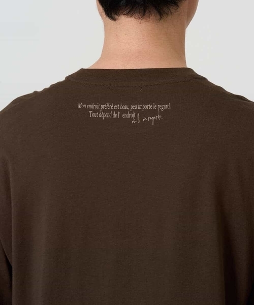 a.v.v(アーヴェヴェ)の「フォトプリントワイドシルエットカットソー(Tシャツ/カットソー・メンズ・ホワイト/ブラウン・46/48)」の3枚目の写真