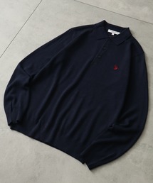 【U.S. POLO ASSN./ユーエスポロアッスン】ワンポイント ダブルホースマン刺繍 ベーシックポロセーター