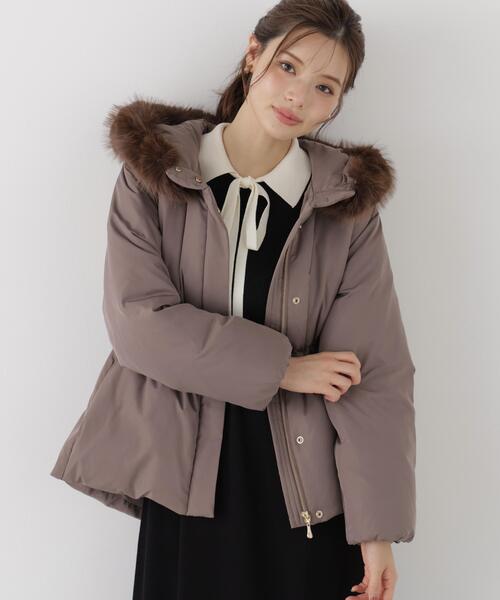 PROPORTION BODY DRESSING(プロポーションボディドレッシング)の「ウエストマークショートダウン / 1216255102(ダウンジャケット/コート・レディース・ブラック/ブルー/ホワイト系その他/ブラウン・SMALL/MEDIUM)」の3枚目の写真