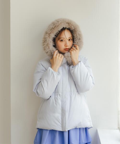 PROPORTION BODY DRESSING(プロポーションボディドレッシング)の「ウエストマークショートダウン / 1216255102(ダウンジャケット/コート・レディース・ブラック/ブルー/ホワイト系その他/ブラウン・SMALL/MEDIUM)」の4枚目の写真