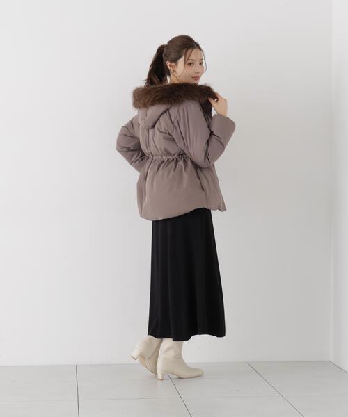 PROPORTION BODY DRESSING(プロポーションボディドレッシング)の「ウエストマークショートダウン / 1216255102(ダウンジャケット/コート・レディース・ブラック/ブルー/ホワイト系その他/ブラウン・SMALL/MEDIUM)」の5枚目の写真
