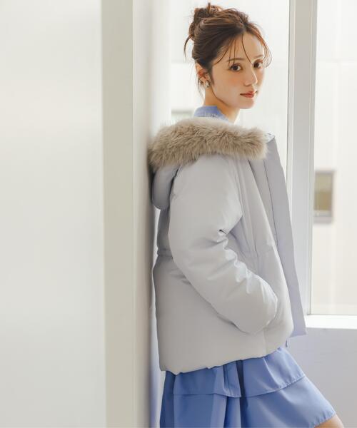 PROPORTION BODY DRESSING(プロポーションボディドレッシング)の「ウエストマークショートダウン / 1216255102(ダウンジャケット/コート・レディース・ブラック/ブルー/ホワイト系その他/ブラウン・SMALL/MEDIUM)」の11枚目の写真